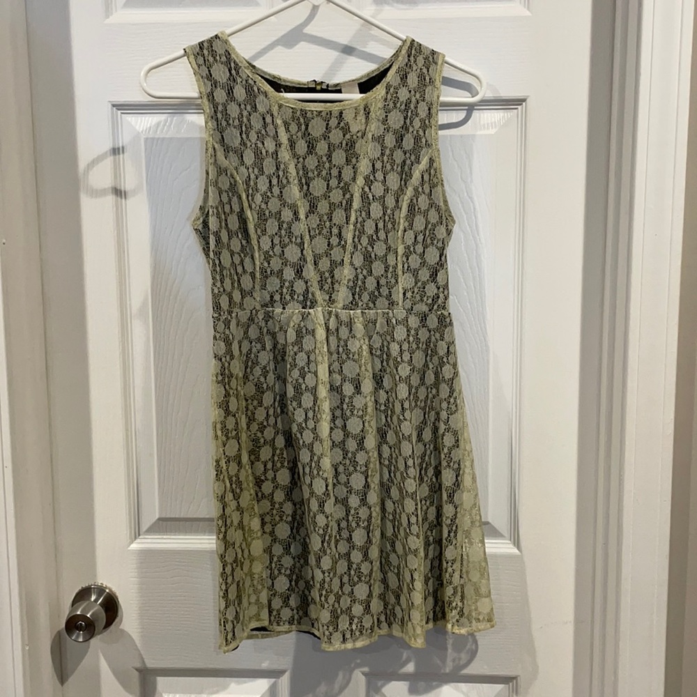 Elegant Cocktail Dress Small by Eunishop (Cream, Gold, Black)